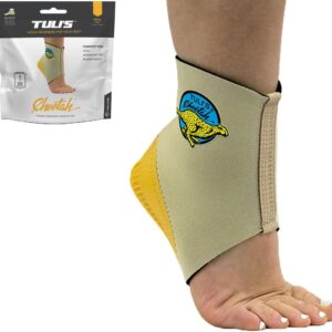 Tuli’s Cheetah Heel Cup with Compression Sleeve for Sever’s Disease and Heel Pain for Gymnasts and Dancers, Small